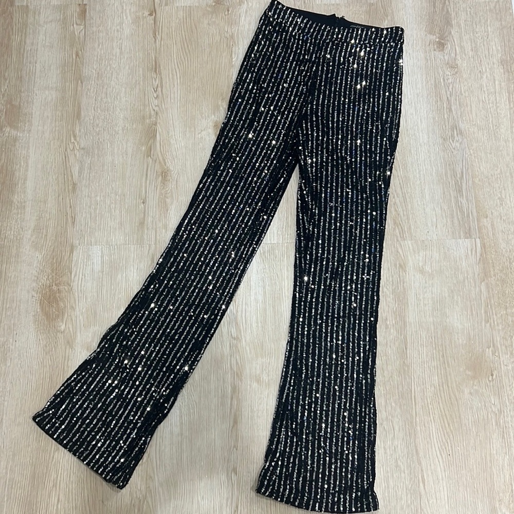 GUESS flare sequin pant